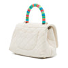 Chanel Extra Mini Quilted Goatskin Rainbow Top Handle Flap Secondhand