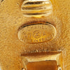 Chanel Gold Plated CC Flower Clip On Earrings Secondhand
