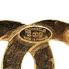 Secondhand Chanel Gold Plated CC Brooch
