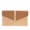 Fendi Bicolor Leather Chameleon Bustina Envelope Clutch Secondhand