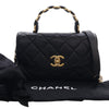 Chanel Mini CC Quilted Lambskin Links Top Handle Flap Secondhand