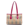 Burberry Medium Haymarket Check Coated Canvas Regent Tote Secondhand