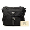 Prada Tessuto Zip Buckle Messenger Bag Secondhand