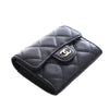 Chanel CC Quilted Caviar Flap Card Holder On Chain Secondhand