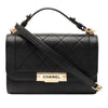 Secondhand Chanel Small Quilted Grained Calfskin Label Click Flap