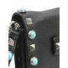 Valentino Leather Rolling Rockstud Wristlet Clutch Secondhand
