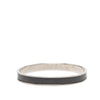 Hermès Epsom and Palladium Plated Kelly Cadena Lock Bangle Bracelet Secondhand