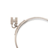 Hermès Epsom and Palladium Plated Kelly Cadena Lock Bangle Bracelet Secondhand