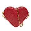 Secondhand Louis Vuitton Monogram Embossed Lambskin Fall In Love Sac Coeur Heart on Chain