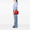 Secondhand Prada Small Woven Goatskin Madras Satchel