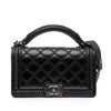 Chanel Medium Quilted Calfskin Whipstitch Chain Around Boy Top Handle Flap Secondhand