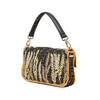 Fendi Zucca Embroidered Canvas Baguette Satchel Secondhand