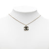 Secondhand Chanel CC Brass Enamel Pendant Necklace