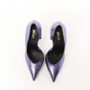 Just Cavalli Crocodile-embossed Decollette Pumps In Purple S09WL0079, Size 39 EU Secondhand