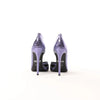 Just Cavalli Crocodile-embossed Decollette Pumps In Purple S09WL0079, Size 39 EU Secondhand