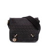 Fendi Small Zucchino Canvas F Charm Crossbody Secondhand