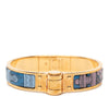 Hermès Narrow Printed Enamel Hinge Bracelet Secondhand