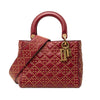 Dior Medium Lambskin Cannage Studded Supple Lady Dior Secondhand