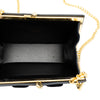Ferragamo Leather Vara Bow Kiss Lock Chain Crossbody Secondhand