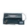 Balenciaga Chevre Motocross Classic Metallic Edge Envelope Clutch Secondhand
