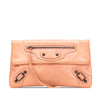 Secondhand Balenciaga Lambskin Motocross Classic Envelope Clutch