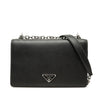Prada Saffiano and Tessuto Chain Crossbody Secondhand