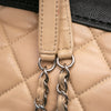 Chanel CC Bicolor Quilted Calfskin and Caviar Single Flap Secondhand