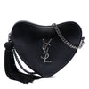 Saint Laurent Leather Monogram Heart Tassel Crossbody Secondhand