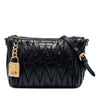 Secondhand Miu Miu Matelasse Nappa Lux Charm Shoulder Bag