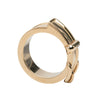 Hermès Gold Plated Buckle Bijouterie Fantaisie Scarf Ring Secondhand