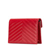 Saint Laurent Grain De Poudre Cassandre Chain Wallet Secondhand