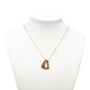 Hermès Gold Plated Swift O Kelly Pendant Necklace Secondhand