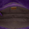 Fendi Zucca Embossed Velvet Baguette Satchel Secondhand