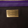 Fendi Zucca Embossed Velvet Baguette Satchel Secondhand