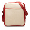 Hermès Toile and Clemence Victoria Messenger Bag Secondhand