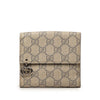 Gucci GG Supreme Interlocking G Pierce French Flap Wallet Secondhand