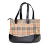 Burberry Haymarket Check Canvas Handbag Secondhand