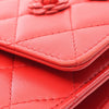 Chanel Quilted Lambskin Camellia Charms Wallet on Chain Secondhand
