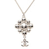 Chanel CC Brass Strass Pendant Necklace Secondhand