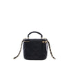 Chanel Mini CC Quilted Lambskin Top Handle Vanity Case With Chain Secondhand