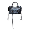 Secondhand Balenciaga Mini Lambskin Motocross Graffiti Classic City Satchel