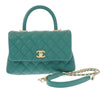 Chanel Mini Quilted Caviar Coco Top Handle Bag Secondhand