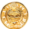 Chanel Gold Plated Faux Pearl Round Clip On Earrings Secondhand