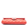 Chanel CC Quilted Patent Flap Clutch with Chain Secondhand