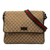 Gucci GG Canvas Web Flap Messenger Bag Secondhand