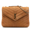 Secondhand Saint Laurent Medium Matelasse Suede Monogram LouLou Shoulder Bag