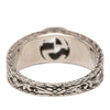 Gucci Sterling Silver Interlocking G Arabesque Ring Secondhand