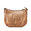 Bottega Veneta Intrecciato Trimmed Metallic Leather Crossbody Secondhand