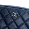 Chanel Large Quilted Lambskin Curvy Cosmetic Pouch Secondhand