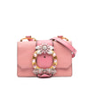 Miu Miu Goatskin Madras Soft Calf Crystal Embellished Crossbody Secondhand